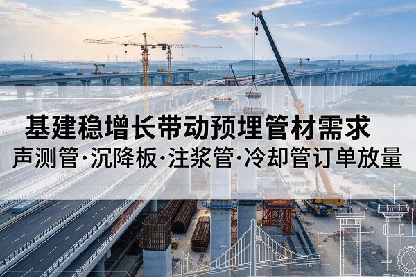 松潘基建稳增长带动预埋监测管材需求，声测管、沉降板、注浆管订单持续放量