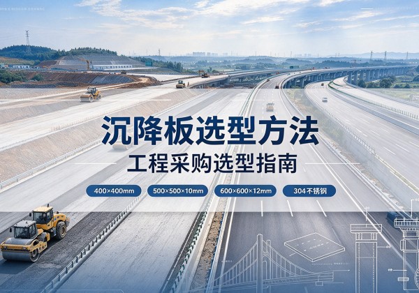 松潘沉降板选择方法